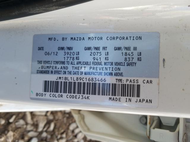 Photo 10 from auction – 2012 MAZDA 3 I with VIN JM1BL1L89C1683466