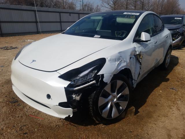 Photo 2 from auction – 2020 TESLA MODEL Y with VIN 5YJYGDEE5LF039716