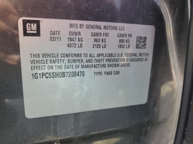 Photo 10 from auction – 2011 CHEVROLET CRUZE LS with VIN 1G1PC5SH0B7208470