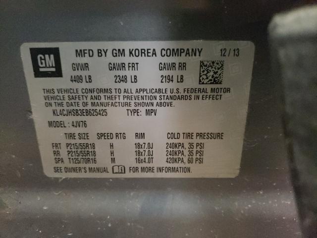 Photo 10 from auction – 2014 BUICK ENCORE PRE with VIN KL4CJHSB3EB625425