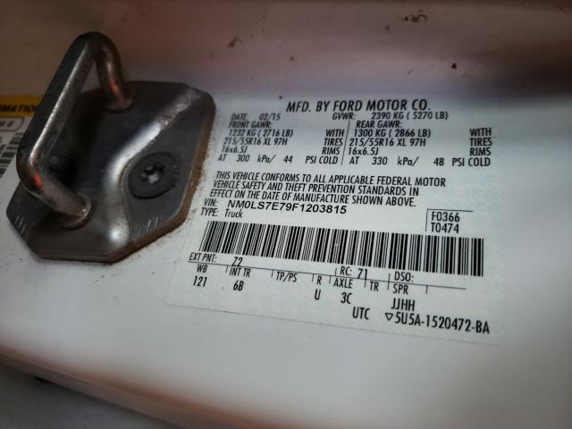 Photo 10 from auction – 2015 FORD TRANSIT CO with VIN NM0LS7E79F1203815
