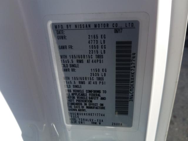 Photo 10 from auction – 2017 NISSAN NV200 with VIN 3N6CM0KNXHK717744