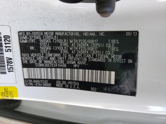 Photo 10 from auction – 2014 TOYOTA SIENNA LE with VIN 5TDKK3DC7ES414406