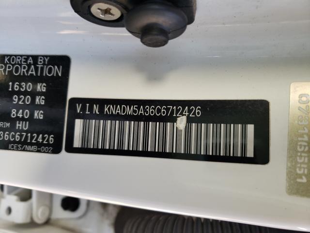 Photo 10 from auction – 2012 KIA RIO LX with VIN KNADM5A36C6712426