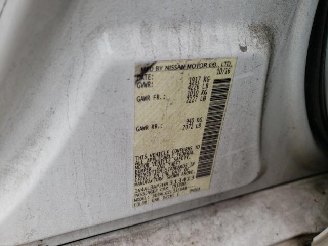 Photo 10 from auction – 2017 NISSAN ALTIMA 2.5 with VIN 1N4AL3AP3HN313413
