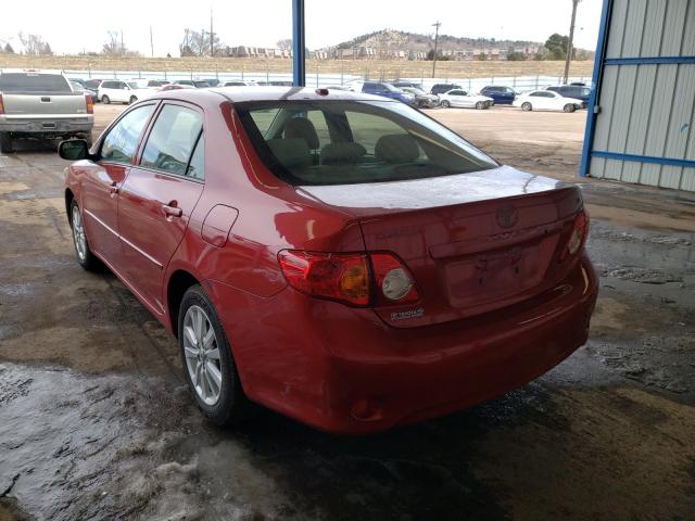Photo 3 from auction – 2009 TOYOTA COROLLA BA with VIN JTDBL40E59J041735