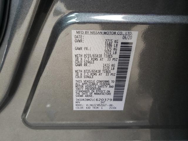 Photo 10 from auction – 2020 NISSAN PATHFINDER with VIN 5N1DR2BM2LC620379