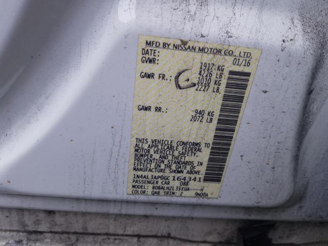 Photo 10 from auction – 2016 NISSAN ALTIMA 2.5 with VIN 1N4AL3AP0GC164341