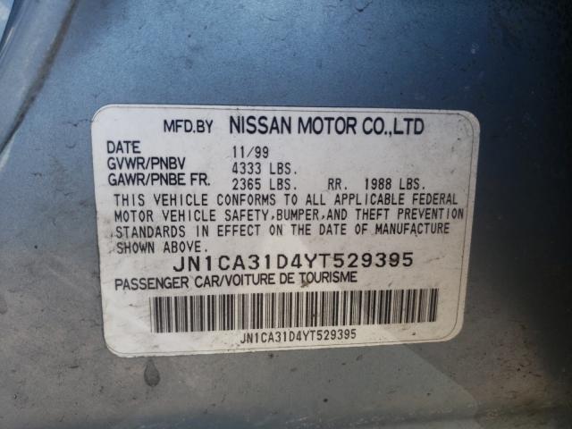 Photo 10 from auction – 2000 NISSAN MAXIMA GLE with VIN JN1CA31D4YT529395