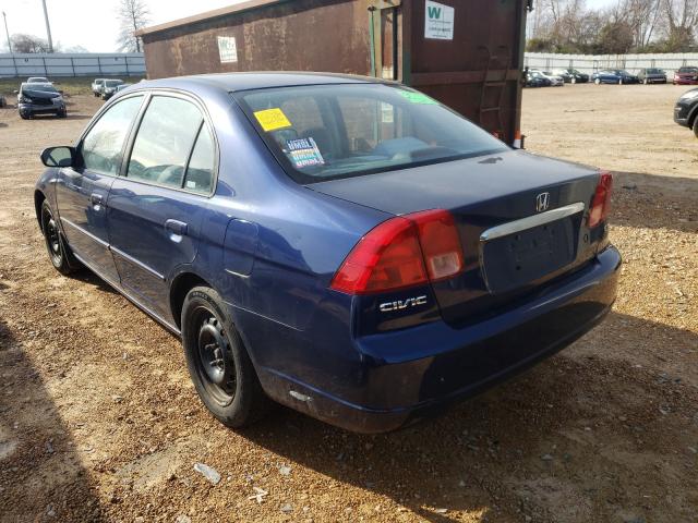 Photo 3 from auction – 2001 HONDA CIVIC EX with VIN 1HGES26741L057318