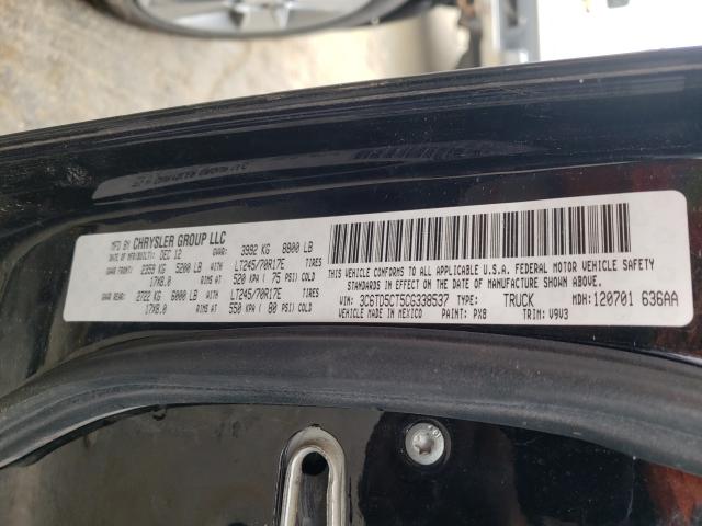 Photo 10 from auction – 2012 DODGE RAM 2500 S with VIN 3C6TD5CT5CG338537
