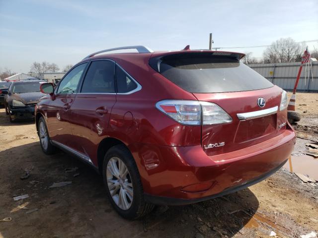 Photo 3 from auction – 2011 LEXUS RX 450 with VIN JTJBC1BA9B2043302