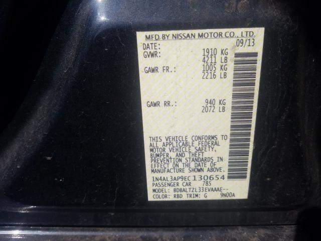 Photo 10 from auction – 2014 NISSAN ALTIMA 2.5 with VIN 1N4AL3AP9EC130654