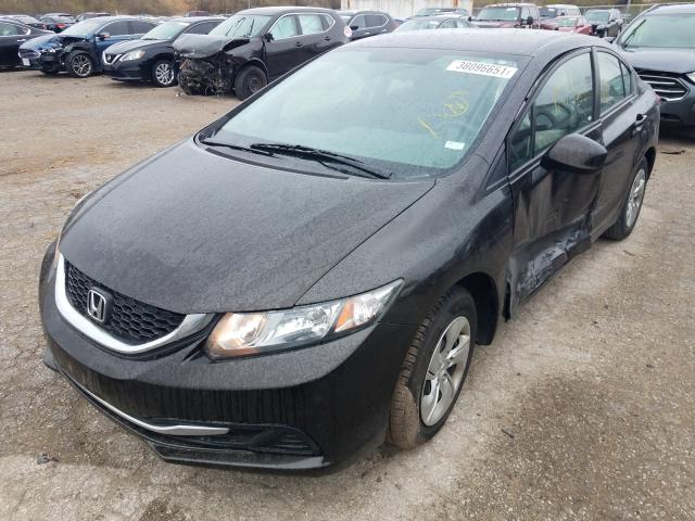 Photo 2 from auction – 2013 HONDA CIVIC LX with VIN 19XFB2F54DE069841