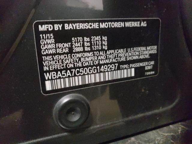 Photo 10 from auction – 2016 BMW 528 XI with VIN WBA5A7C50GG149297