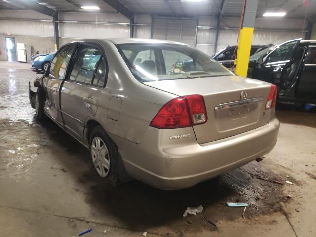 Photo 3 from auction – 2003 HONDA CIVIC LX with VIN 2HGES165X3H564491