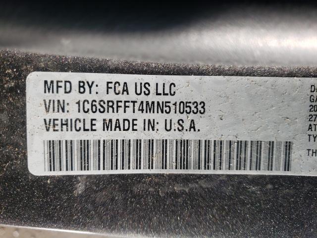 Photo 10 from auction – 2021 RAM 1500 BIG H with VIN 1C6SRFFT4MN510533