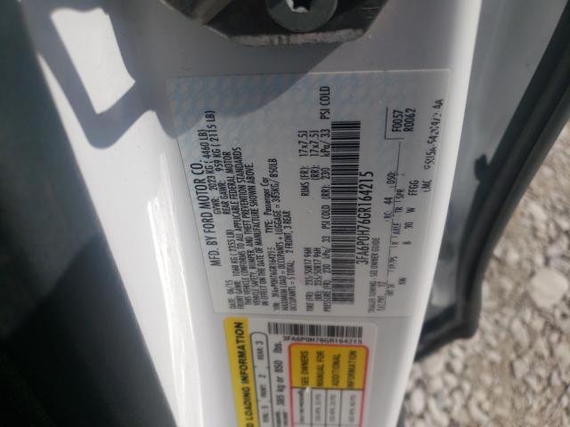 Photo 10 from auction – 2016 FORD FUSION SE with VIN 3FA6P0H76GR164215