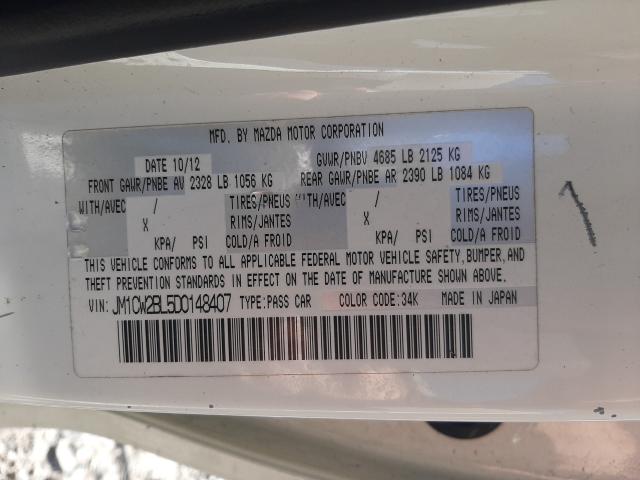 Photo 10 from auction – 2013 MAZDA 5 with VIN JM1CW2BL5D0148407