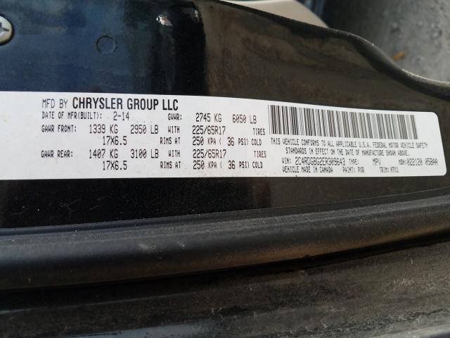 Photo 10 from auction – 2014 DODGE GRAND CARA with VIN 2C4RDGBG2ER309643