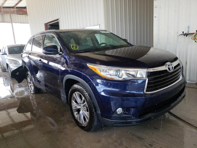 TOYOTA HIGHLANDER 2015 with VIN 5TDKKRFH0FS100707 - Photo from auction
