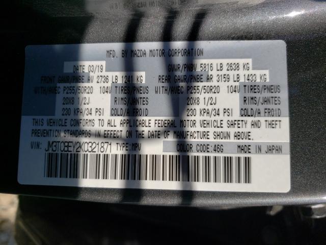 Photo 10 from auction – 2019 MAZDA CX-9 with VIN JM3TCBEY2K0321871
