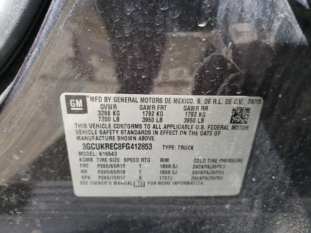 Photo 10 from auction – 2015 CHEVROLET SILVERADO with VIN 3GCUKREC8FG412853