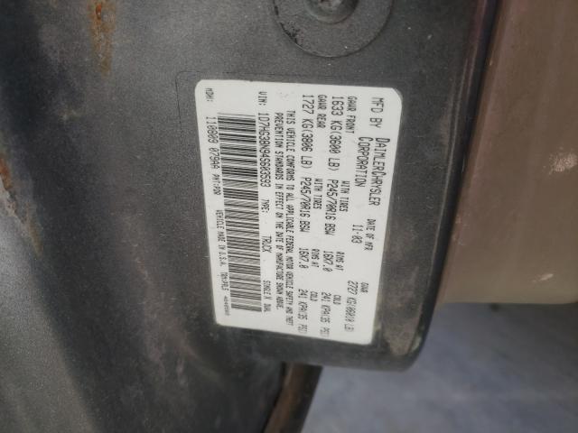 Photo 10 from auction – 2004 DODGE DAKOTA QUA with VIN 1D7HG38N94S603593