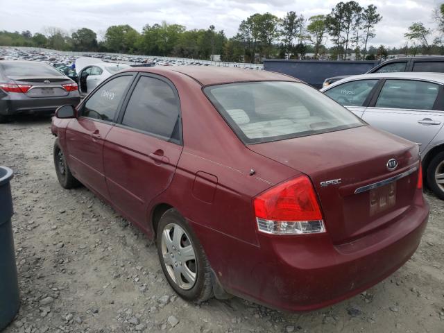 Photo 3 from auction – 2009 KIA SPECTRA EX with VIN KNAFE221395600005