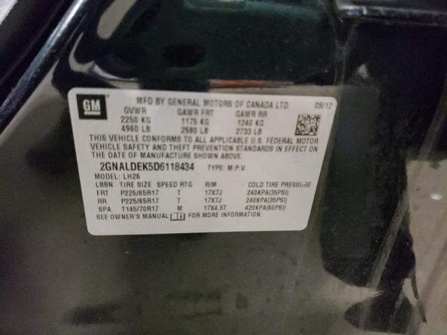 Photo 10 from auction – 2013 CHEVROLET EQUINOX with VIN 2GNALDEK5D6118434