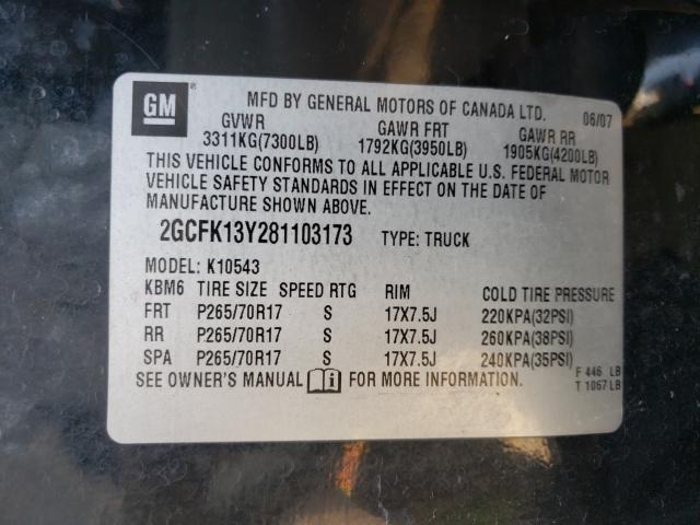 Photo 10 from auction – 2008 CHEVROLET SILVERADO with VIN 2GCFK13Y281103173