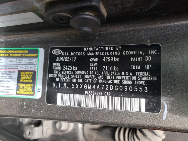 Photo 10 from auction – 2013 KIA OPTIMA LX with VIN 5XXGM4A72DG090553