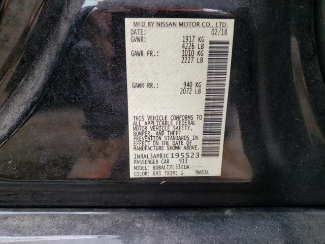 Photo 10 from auction – 2018 NISSAN ALTIMA 2.5 with VIN 1N4AL3AP8JC195523