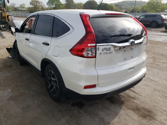 Photo 3 from auction – 2016 HONDA CR-V SE with VIN 5J6RM4H43GL117228