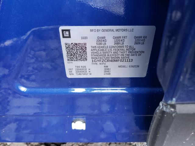 Photo 10 from auction – 2020 CADILLAC XT4 with VIN 1GYFZCR40MF021113