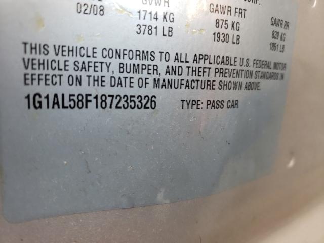 Photo 10 from auction – 2008 CHEVROLET COBALT LT with VIN 1G1AL58F187235326