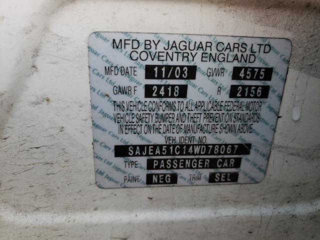 Photo 10 from auction – 2004 JAGUAR X-TYPE 3.0 with VIN SAJEA51C14WD78067