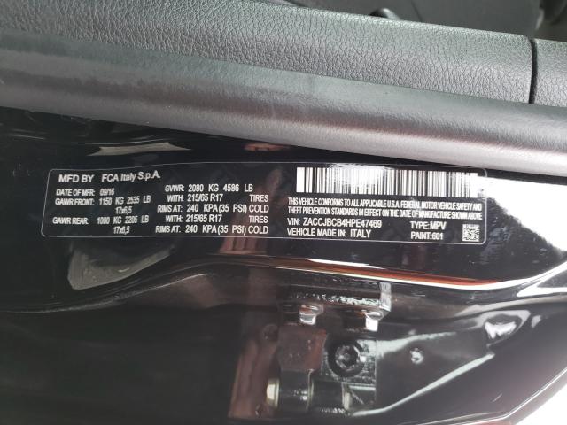 Photo 10 from auction – 2017 JEEP RENEGADE T with VIN ZACCJBCB4HPE47469