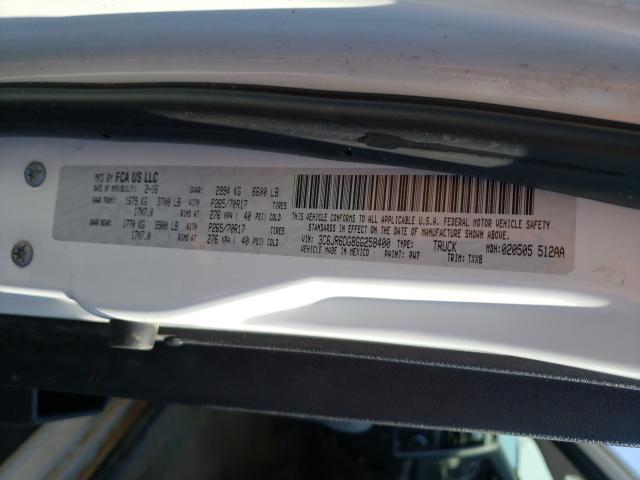 Photo 10 from auction – 2016 RAM 1500 ST with VIN 3C6JR6DG8GG258400