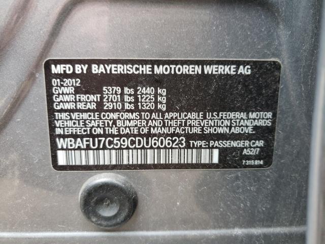 Photo 10 from auction – 2012 BMW 535 XI with VIN WBAFU7C59CDU60623