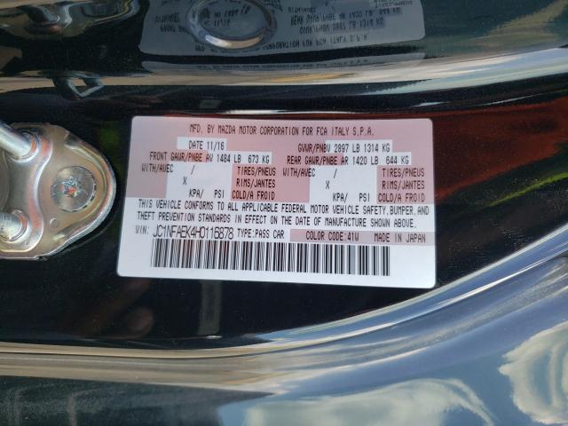 Photo 10 from auction – 2017 FIAT 124 SPIDER with VIN JC1NFAEK4H0116878
