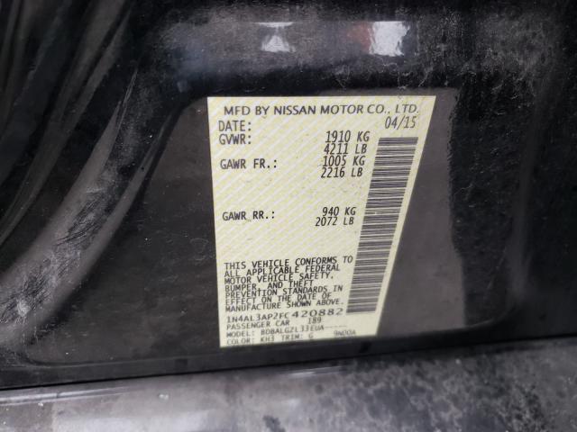 Photo 10 from auction – 2015 NISSAN ALTIMA 2.5 with VIN 1N4AL3AP2FC420882