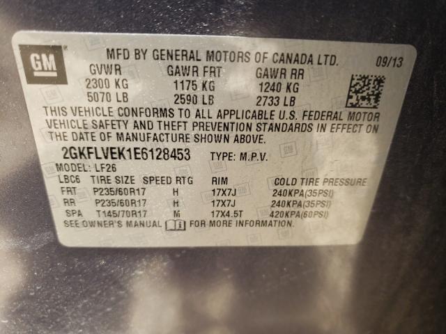 Photo 10 from auction – 2014 GMC TERRAIN SL with VIN 2GKFLVEK1E6128453
