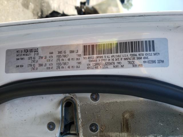 Photo 10 from auction – 2018 RAM 1500 ST with VIN 1C6RR6FG1JS259470