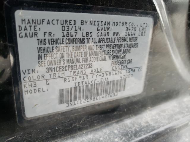 Photo 10 from auction – 2014 NISSAN VERSA NOTE with VIN 3N1CE2CP8EL427233