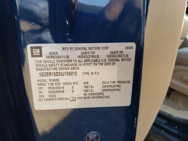 Photo 10 from auction – 2009 SATURN OUTLOOK XE with VIN 5GZER13D39J139013
