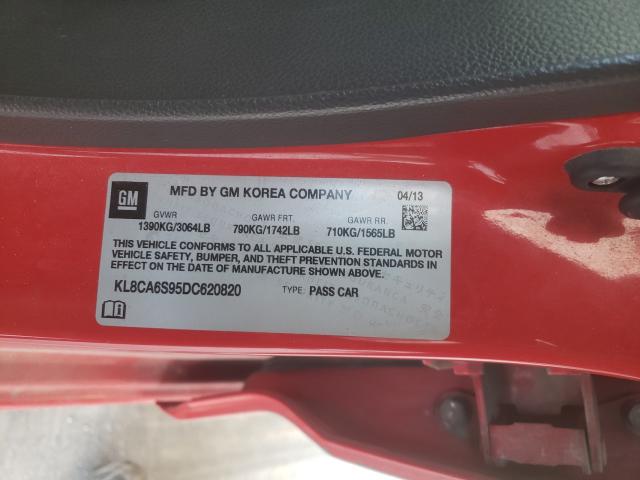Фото 10 с аукциона – 2013 CHEVROLET SPARK LS с VIN KL8CA6S95DC620820