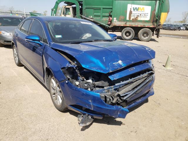 FORD FUSION SE 2017 with VIN 3FA6P0HD3HR396584 - Photo from auction