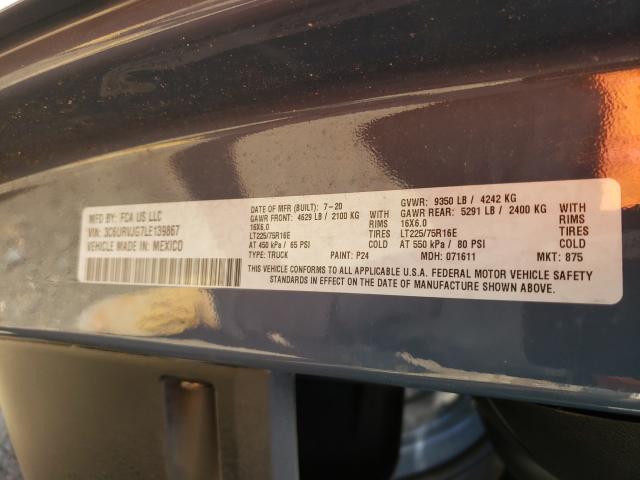 Фото 10 с аукциона – 2020 RAM PROMASTER с VIN 3C6URVJG7LE139867