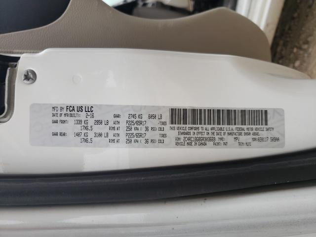 Photo 10 from auction – 2016 CHRYSLER TOWN & COU with VIN 2C4RC1BG8GR303669